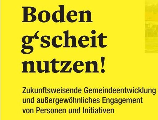 Boden gscheit nutzen Plakat